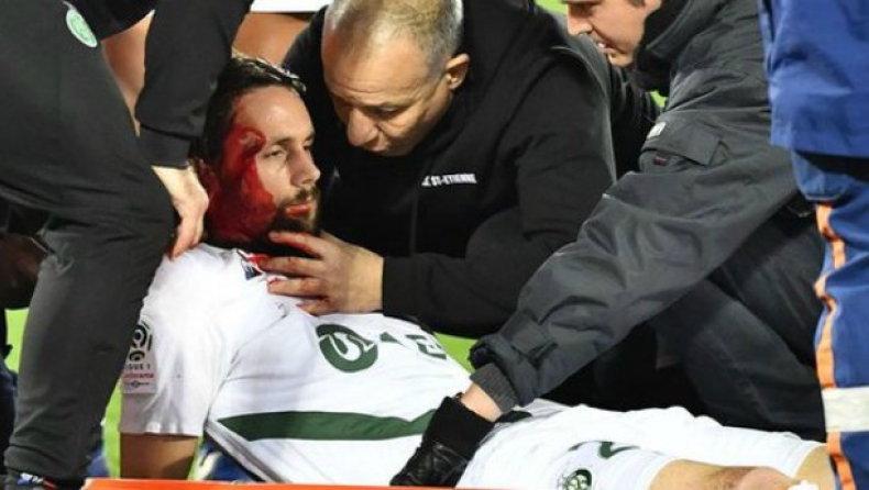 Σοκαριστικός τραυματισμός του Σούμποτιτς στο κεφάλι (pics & vid)