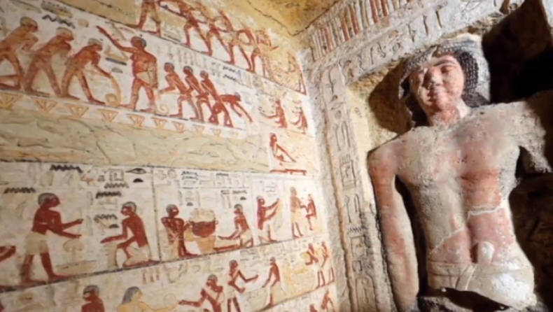 Σπουδαία ανακάλυψη: Ανακαλύφθηκε άθικτος τάφος 4.400 ετών στην Αίγυπτο! (pics & vid)