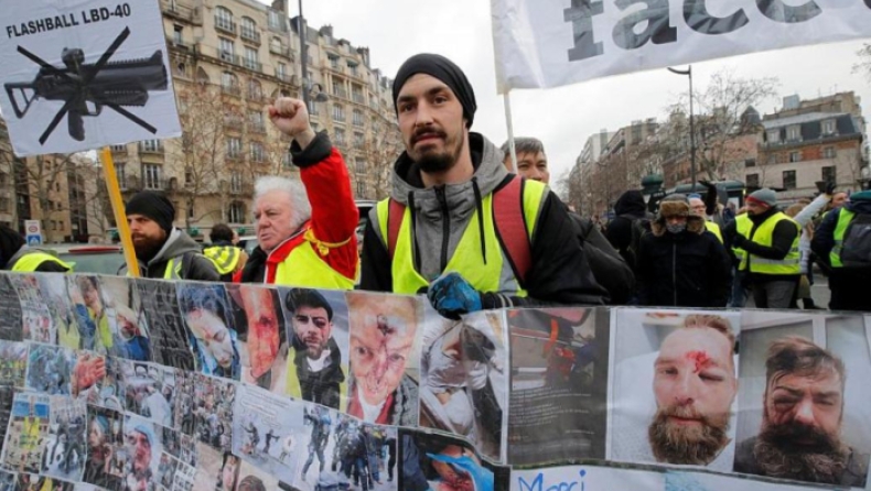 Κίτρινα Γιλέκα: Για 12η εβδομάδα συνεχίστηκαν οι διαδηλώσεις στη Γαλλία