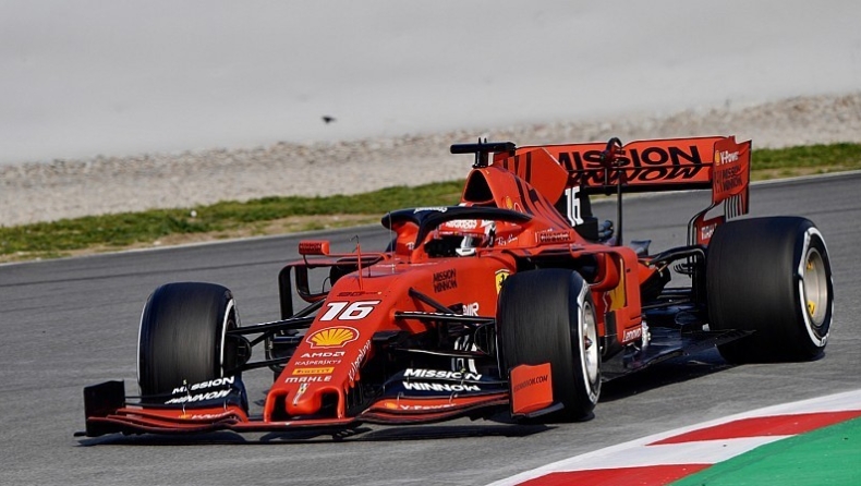 Ο Λεκλέρκ με τη Ferrari στην κορυφή της δεύτερης ημέρας δοκιμών!