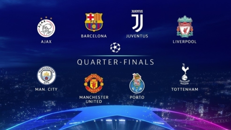 Κλήρωση Champions League: Οι 8 ομάδες, η κλήρωση και τα ημιτελικά!