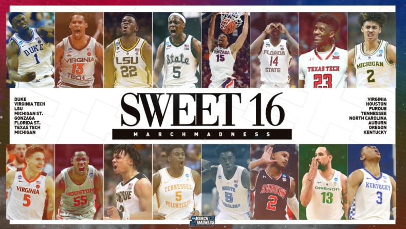 Συμπληρώθηκε το Sweet 16 του NCAA!