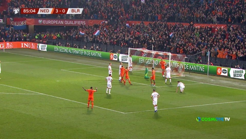 Ολλανδία-Λευκορωσία: Ο Φαν Ντάικ το 4-0! (vid)
