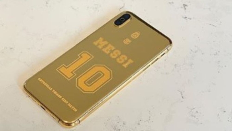 Δώρο χρυσό κινητό τηλέφωνο 24 καρατίων σε Μέσι και Ράκιτιτς (pics)