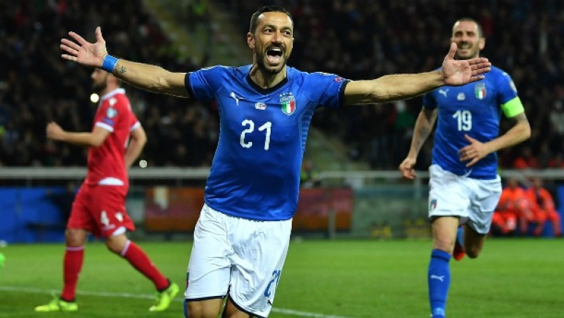 Ιταλία - Λιχτενστάιν 6-0: Μισή ντουζίνα γκολ, ρεκόρ ο Κουαλιαρέλα! (vids)
