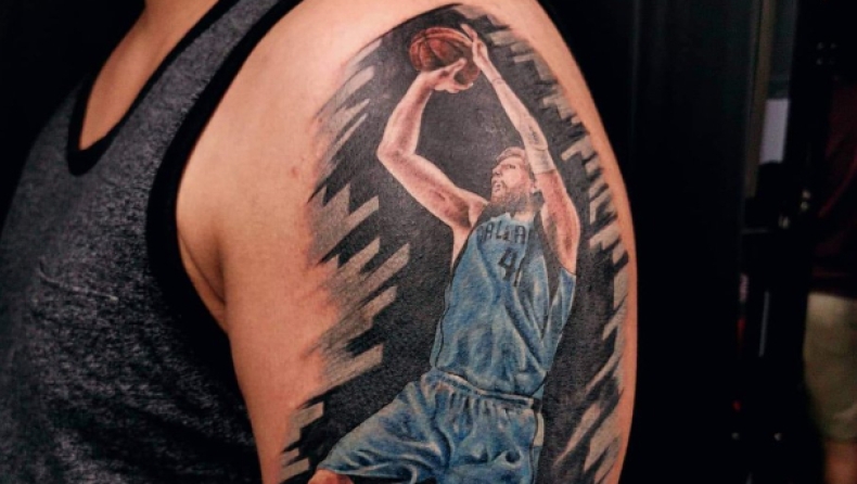 Θαυμαστής του Νοβίτσκι τον «χτύπησε» τατουάζ στο χέρι του! (pics)
