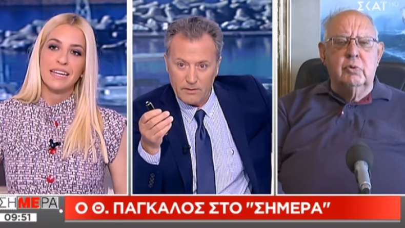 Απαράδεκτο on air σεξιστικό σχόλιο Πάγκαλου σε γυναίκα δημοσιογράφο (vid)