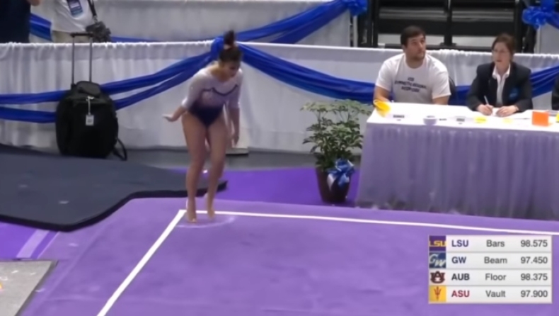Αθλήτρια της γυμναστικής σπάει και τα δύο πόδια της σε πτώση! (σκληρό βίντεο)