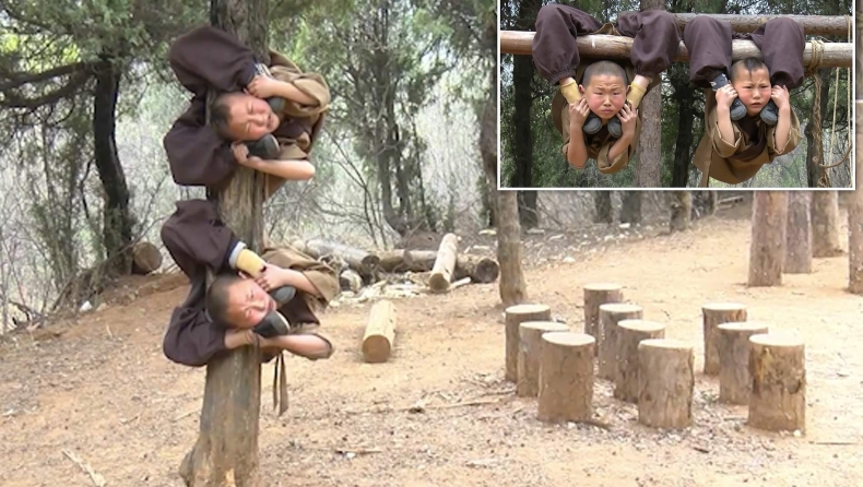 Απίστευτες εικόνες από την εκπαίδευση των λιλιπούτειων Shaolin (vid)