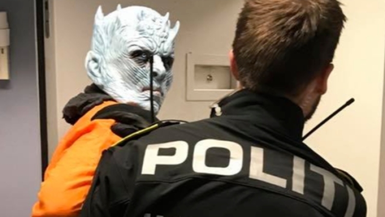 H νορβηγική αστυνομία συνέλαβε τον "Night King" για καταστροφές δημόσιας περιουσίας (pics)