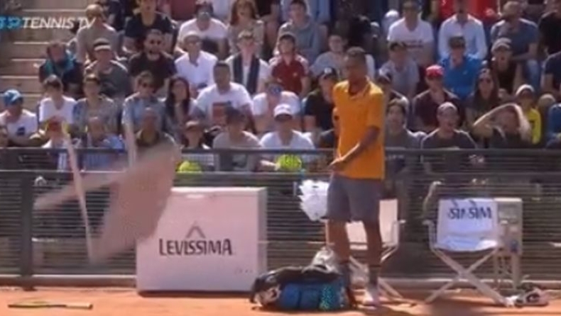 Italian Open: Ο Κύργιος πέταξε καρέκλα στον αγώνα!