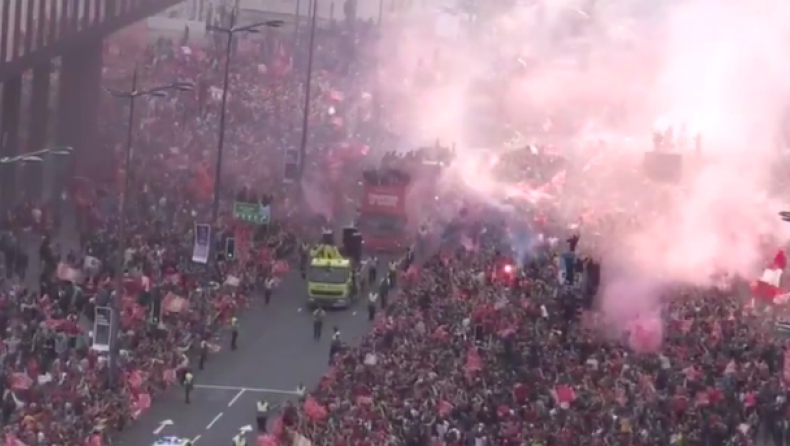 Λίβερπουλ: Το πιο εντυπωσιακό video από την παρέλαση! (vid)