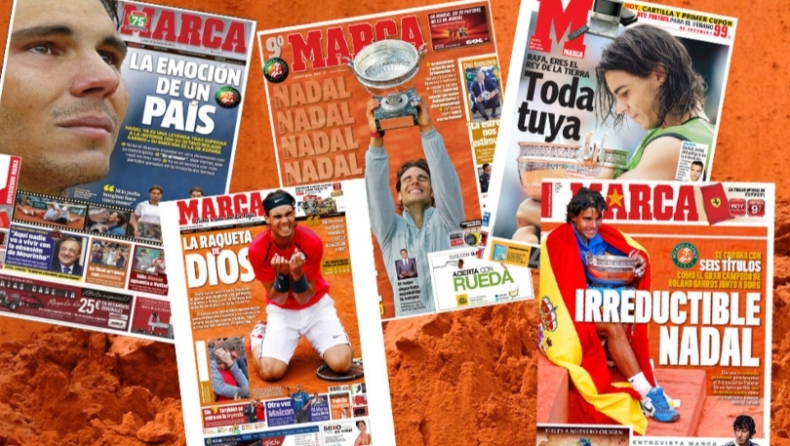 Τα 12 πρωτοσέλιδα της Marca για τα 12 Roland Garros του Ράφαελ Ναδάλ (pics)