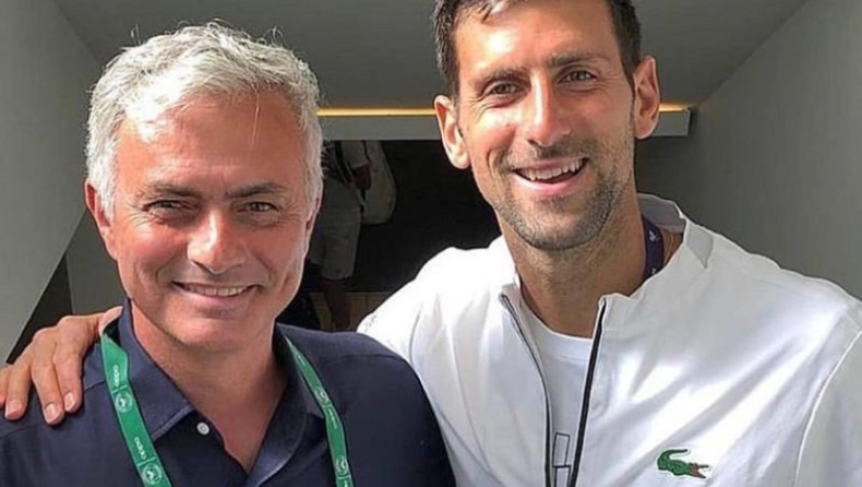 Wimbledon: Η συνάντηση του Τζόκοβιτς με τον Μουρίνιο (pic)