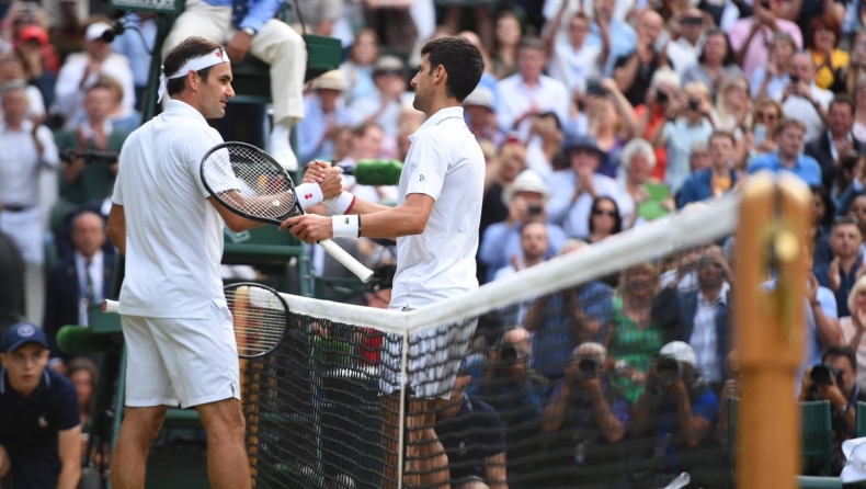 Wimbledon: Τρία στα τρία επί του Φέντερερ ο Τζόκοβιτς