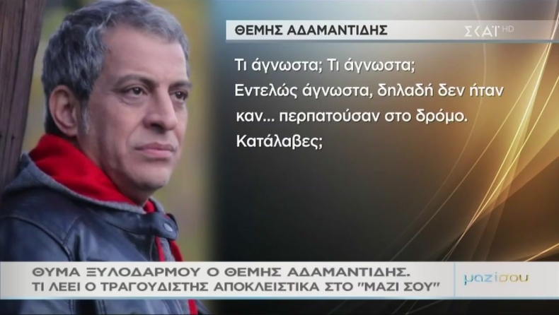 Θέμης Αδαμαντίδης: Αυτό δεν ήταν ξυλοδαρμός, ήταν... (vid)
