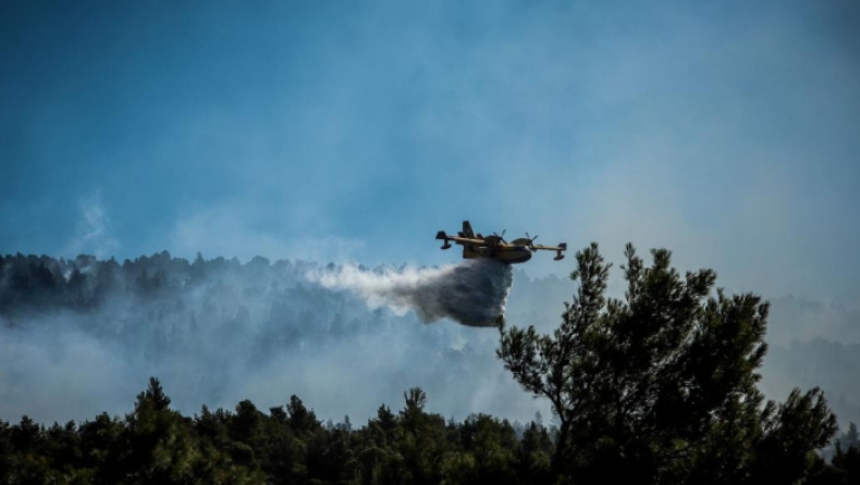 Φωτιά στην Εύβοια: Συγκλονιστικά βίντεο από drone της πυροσβεστικής