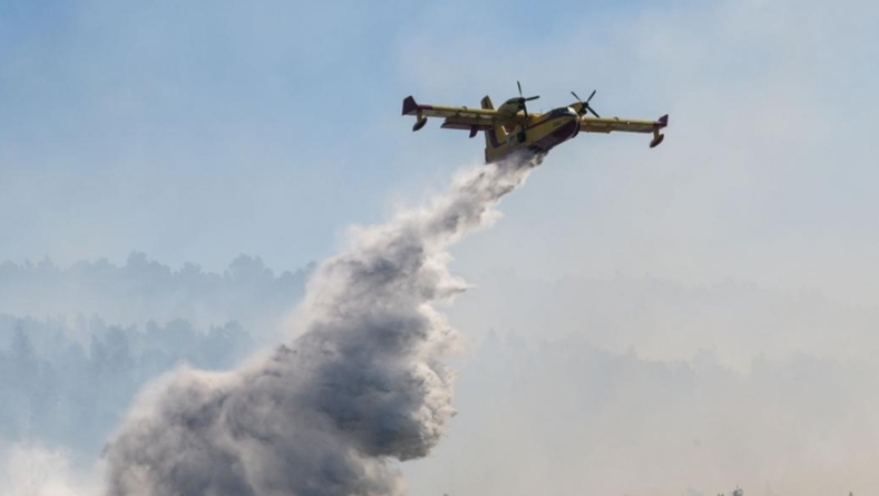 Φωτιά στην Εύβοια: Νέα αναζωπύρωση κοντά στα Πλατάνια, στάχτη 25.000 στρέμματα (vids)
