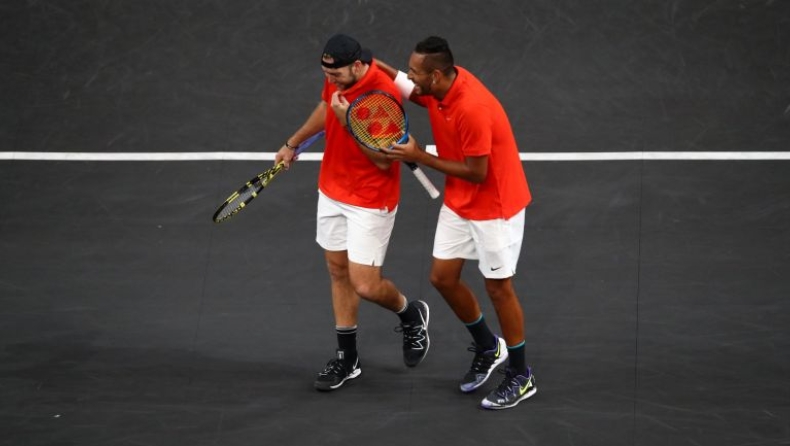 Laver Cup: Ηττήθηκαν απο Κύργιο-Σοκ οι Ναδάλ-Τσιτσιπάς (vids)