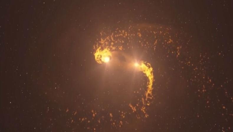 Μοναδικό θέαμα: Η στιγμή της «γέννησης» δύο αστεριών 600 έτη φωτός μακριά από τη Γη μοιάζει με πρέτσελ (pics & vid)