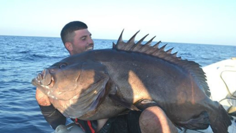 «Τρελή» ψαριά στα Χανιά: Έπιασε ψάρι γίγας στα 190 μέτρα (pic)