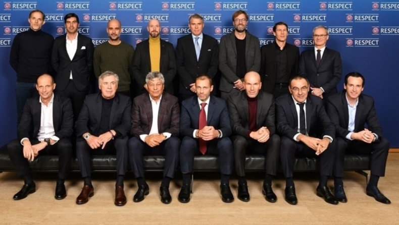 UEFA: Η συνάντηση των κορυφαίων προπονητών και η κουβέντα για το VAR (pics)