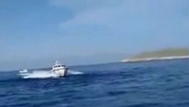 Ίμια: Σκάφη της τουρκικής ακτοφυλακής παρενοχλούν Έλληνες αλιείς (vid)