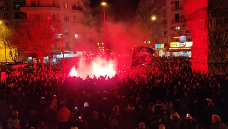 ΠΑΟΚ: Το συλλαλητήριο των οπαδών στην Καμάρα (pics, vid)