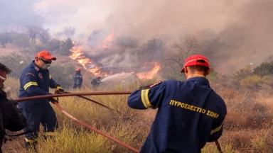 Πυρκαγιά σε δασική έκταση στο Λουτράκι: Κινητοποίηση της Πυροσβεστικής και των εθελοντών 