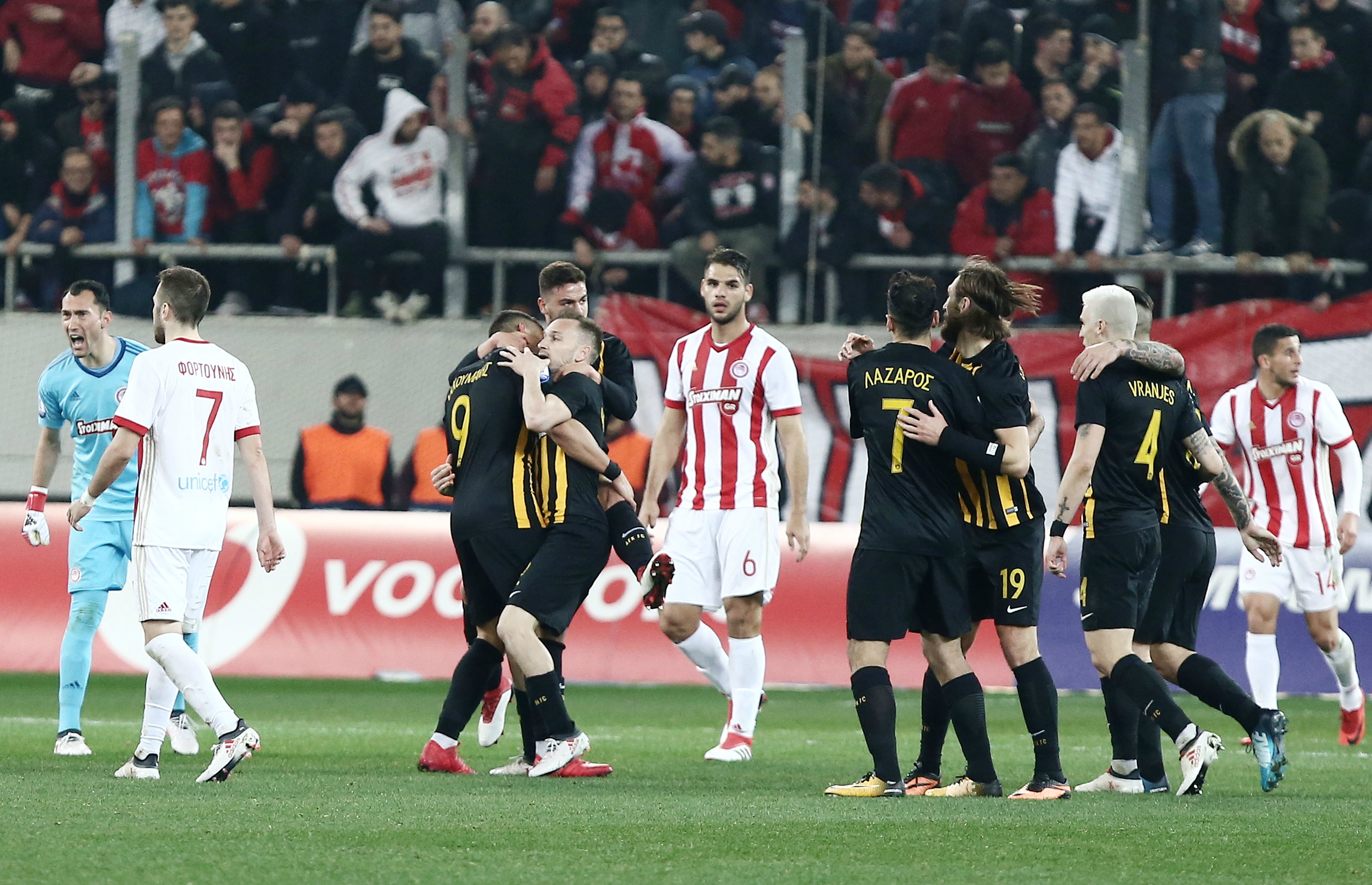 Αποτέλεσμα εικόνας για ολυμπιακοσ-αεκ 1-2