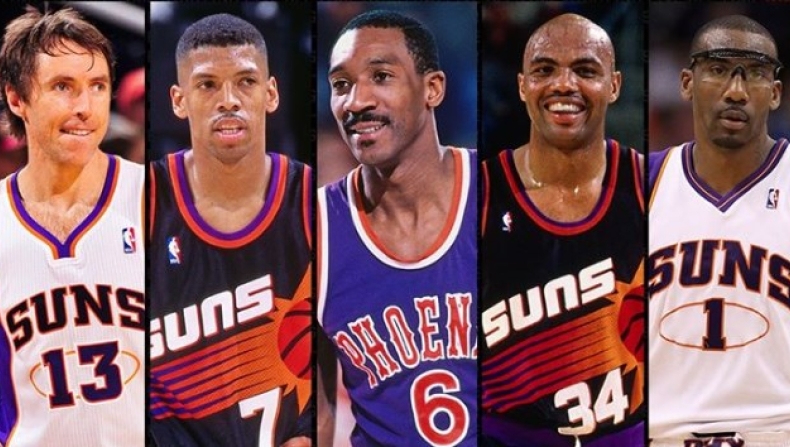 Phoenix Suns (Steve Nash, Johnson, Walter Davis, Charles Barkley, Amare Stoudemire)