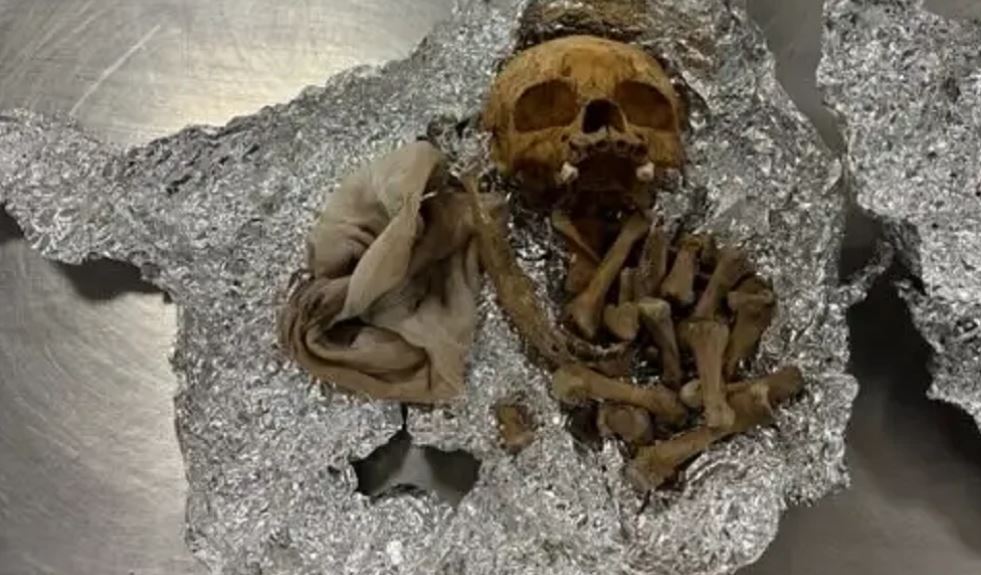 Ο σκελετός τυλιγμένος σε αλουμινόχαρτο