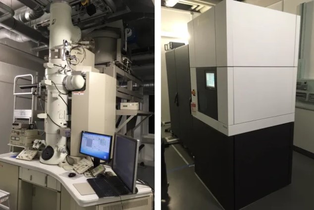 Κρυο-ηλεκτρονικά μικροσκόπια στο εργαστήριο του Καστρίτη στην Γερμανία.