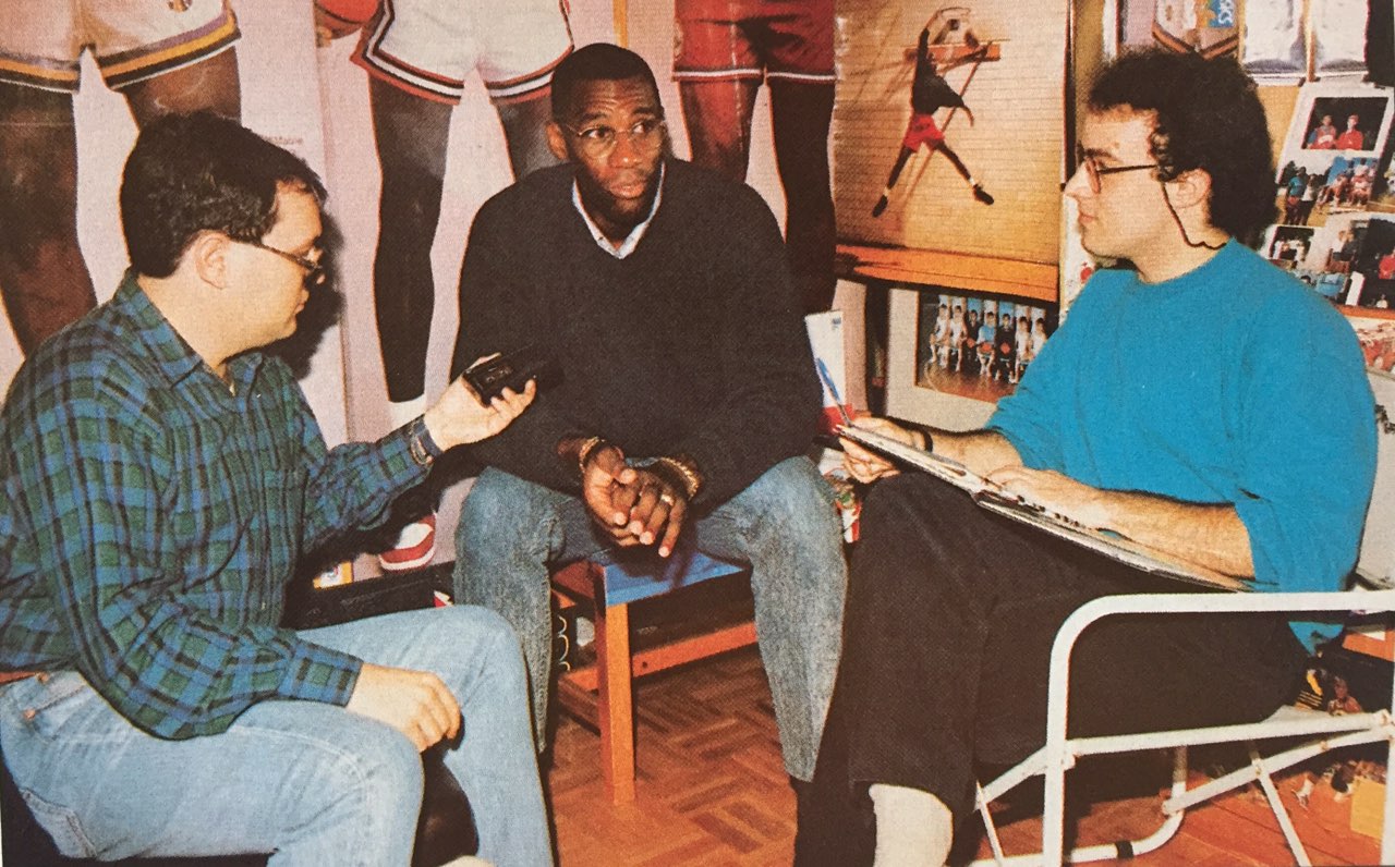 Με τον Ντέιβιντ Ίνγκραμ και τον Δημήτρη Καρύδα