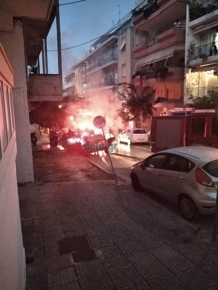 Καμένο όχημα στην Πάτρα