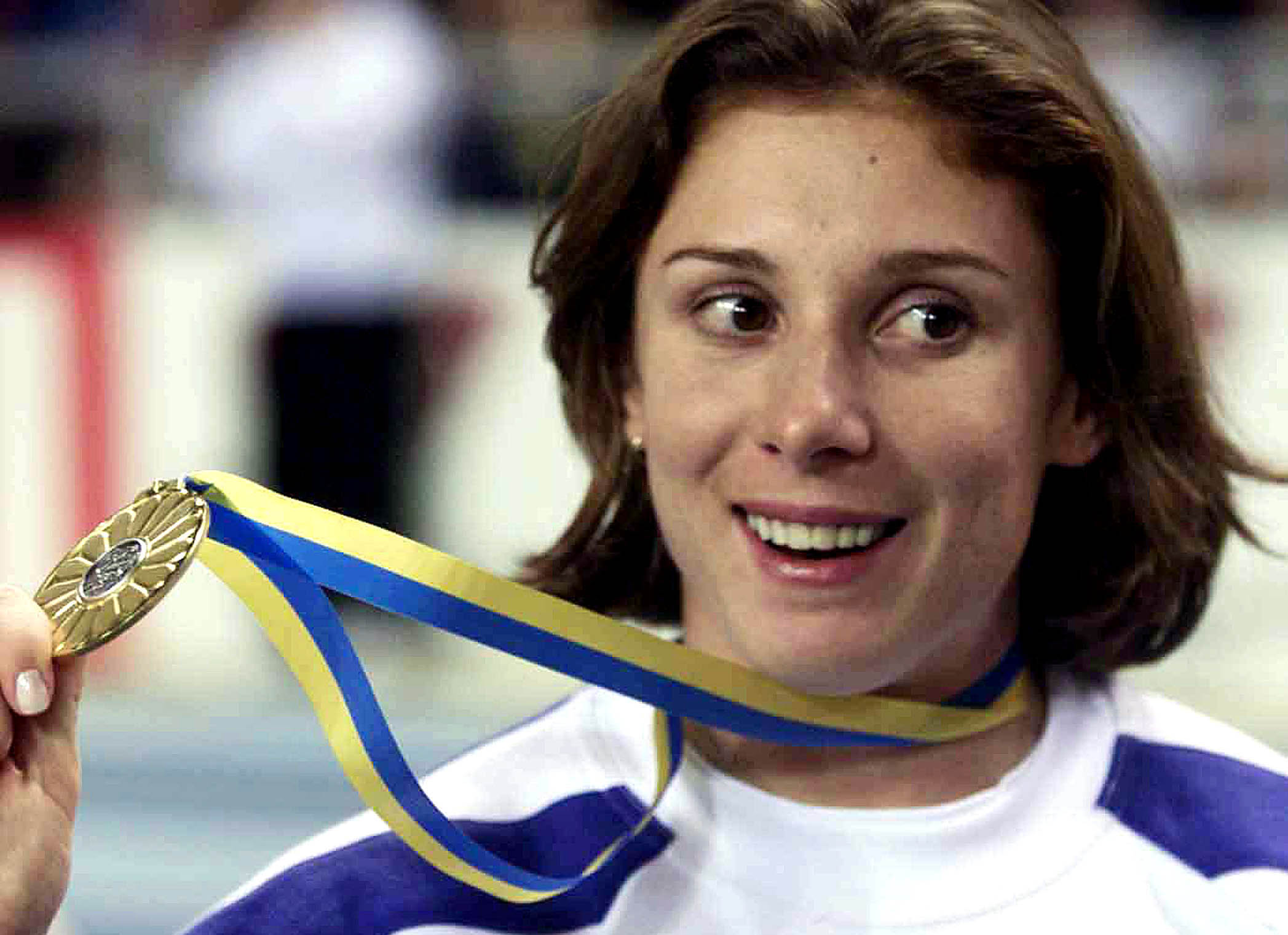 Η Κατερίνα Θάνου το 2000 στη Γάνδη