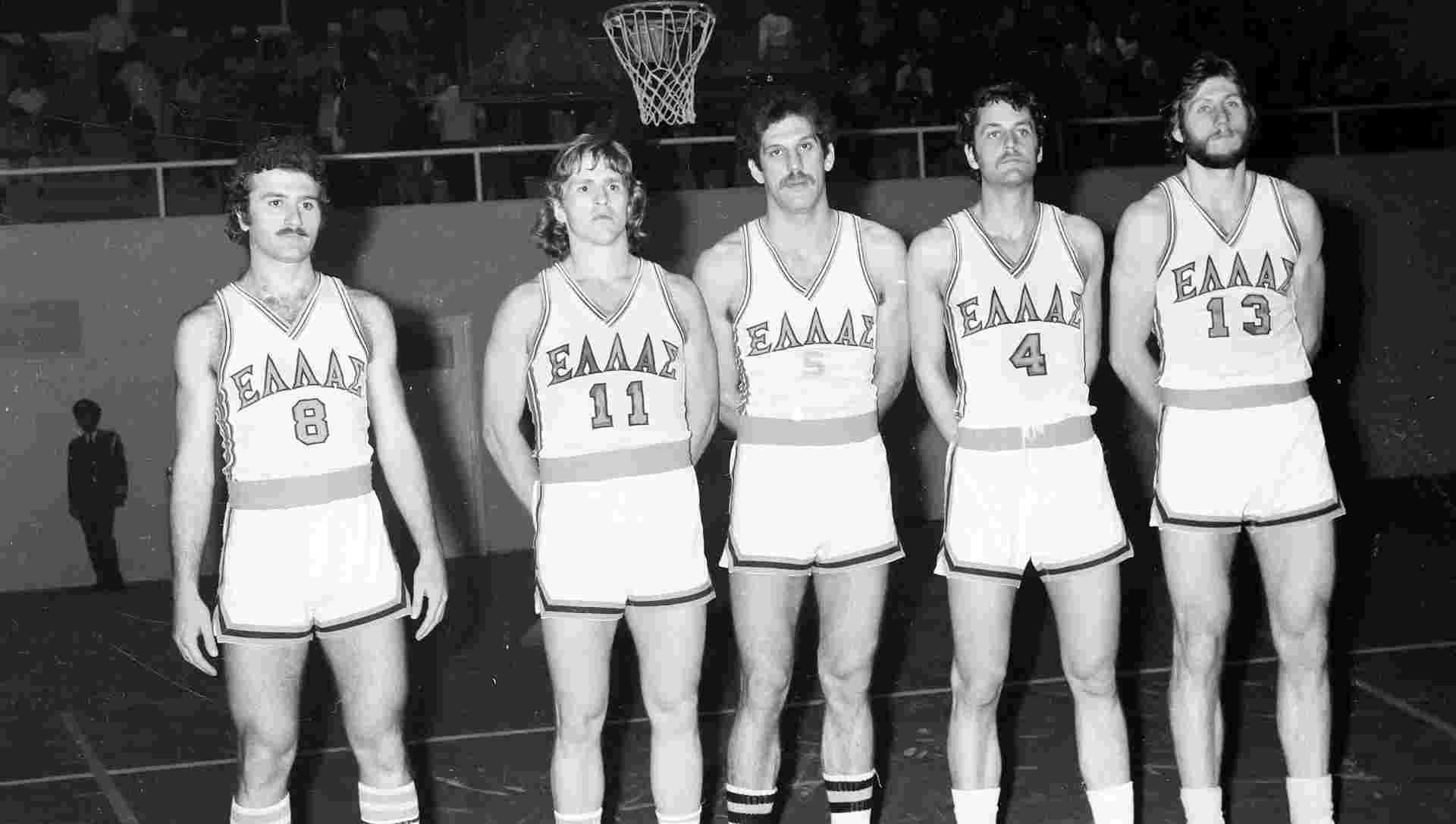 Ο Βασίλης Γκούμας με την Εθνική ομάδα