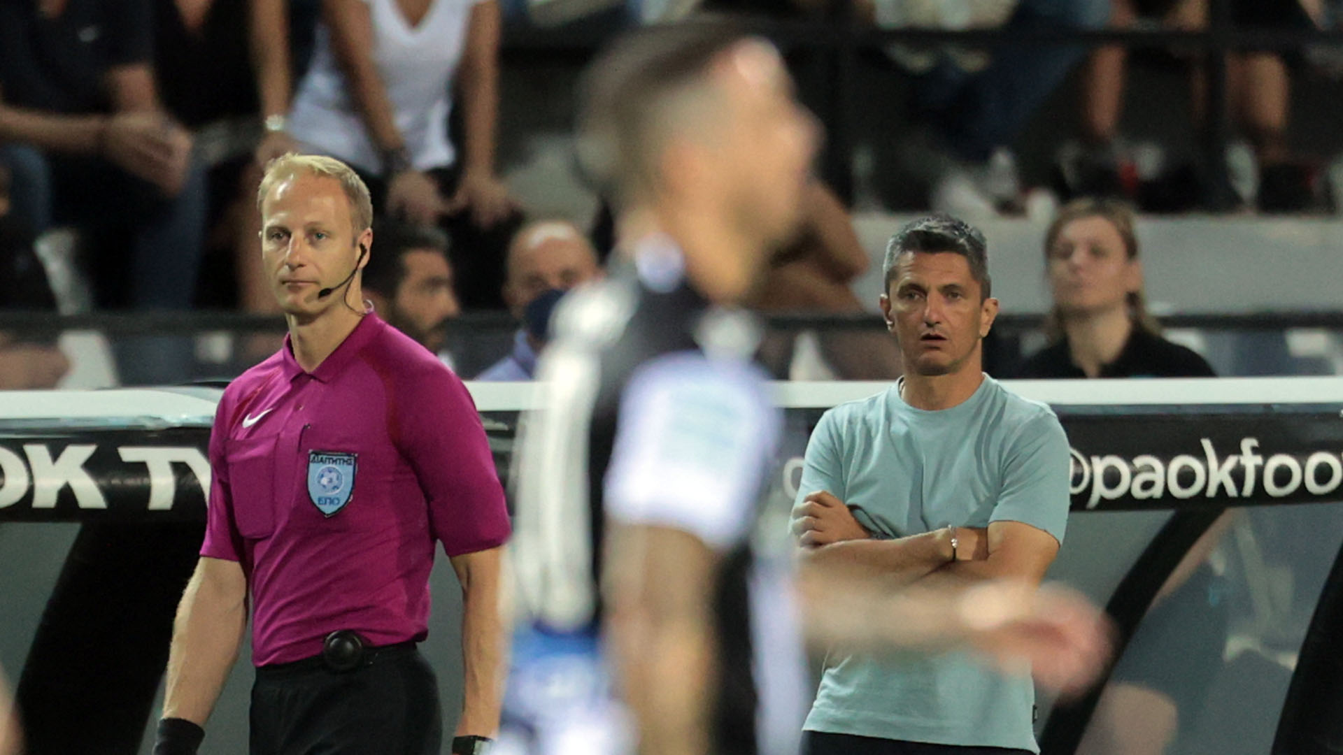 Ο Ραζβάν Λουτσέσκου στον πάγκο του ΠΑΟΚ