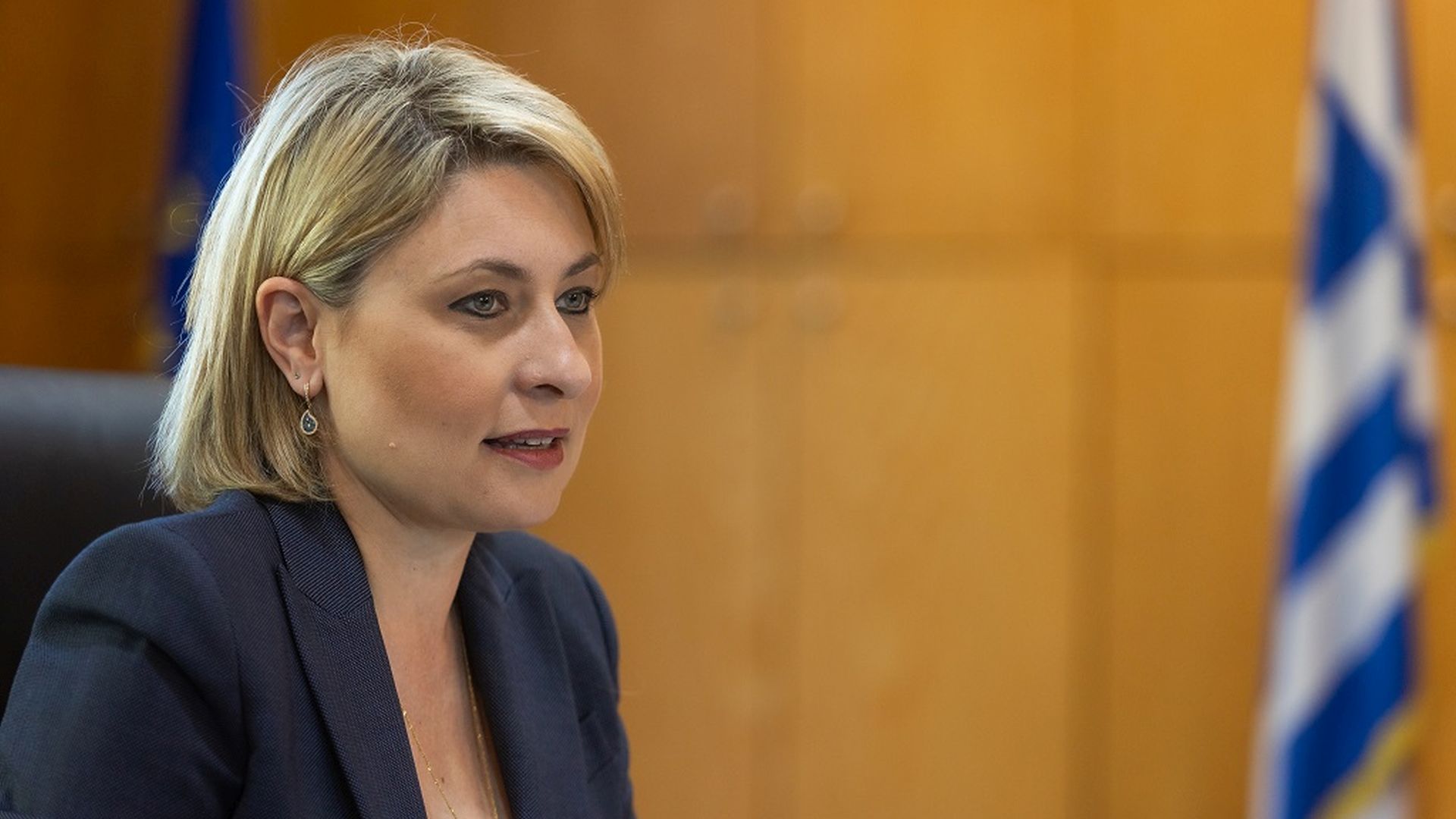 H Χριστίνα Αλεξοπούλου, Υφυπουργός Υποδομών και Μεταφορών αρμόδια για τις Μεταφορές