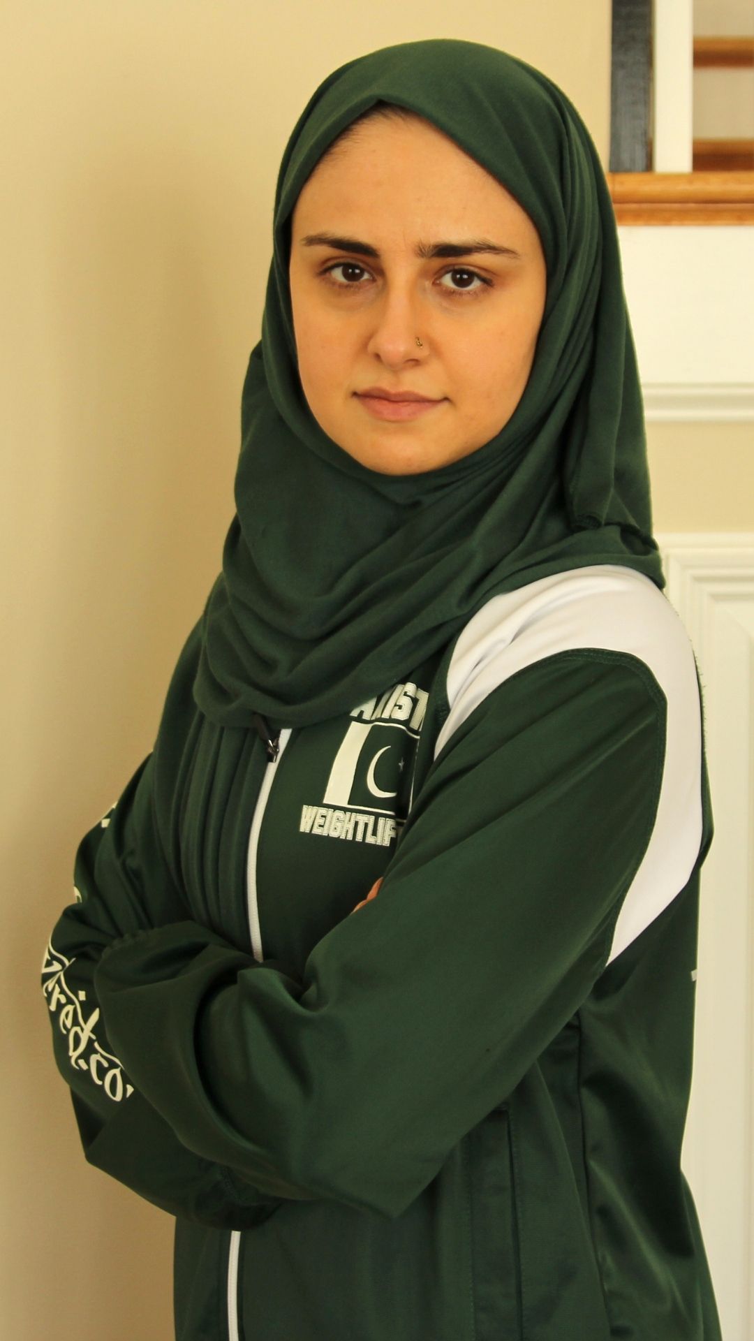 Η Κουλσούμ Αμπντούλα με τη φόρμα του Πακιστάν