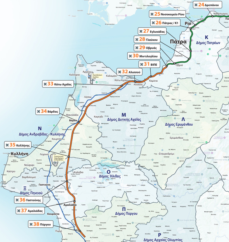 αυτοκινητόδρομος Πατρών - Πύργου