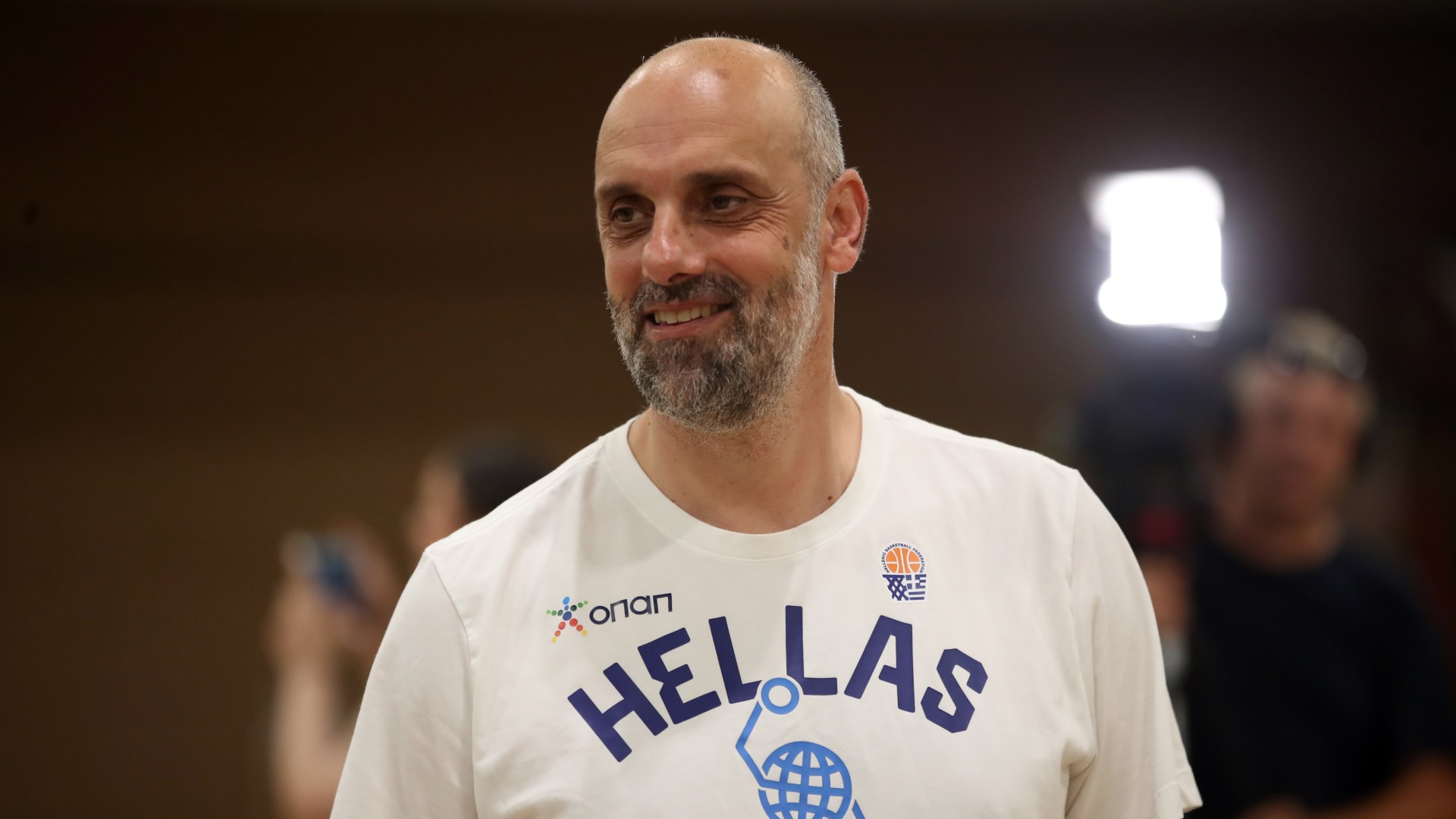 Ο Πέτρος Πρέκας με την Εθνική