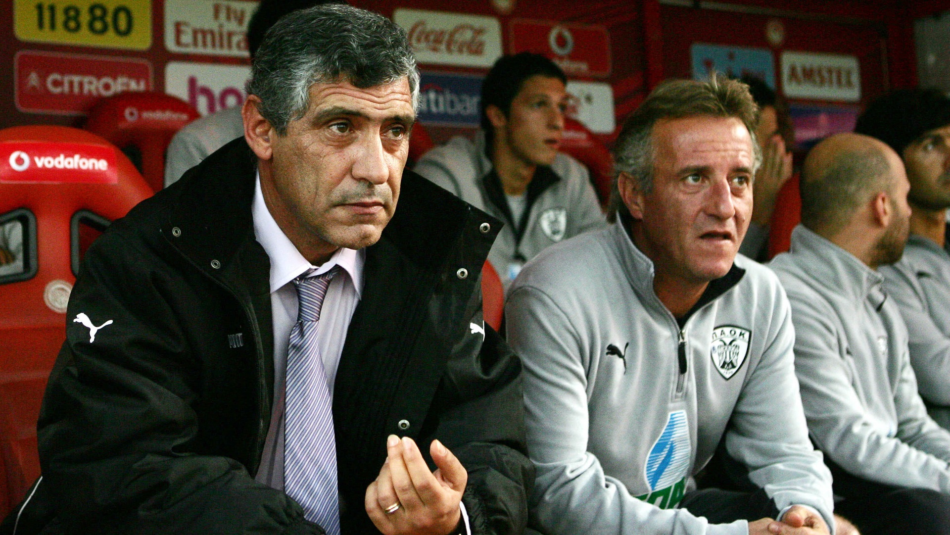 Ο Φερνάντο Σάντος στον πάγκο του ΠΑΟΚ 