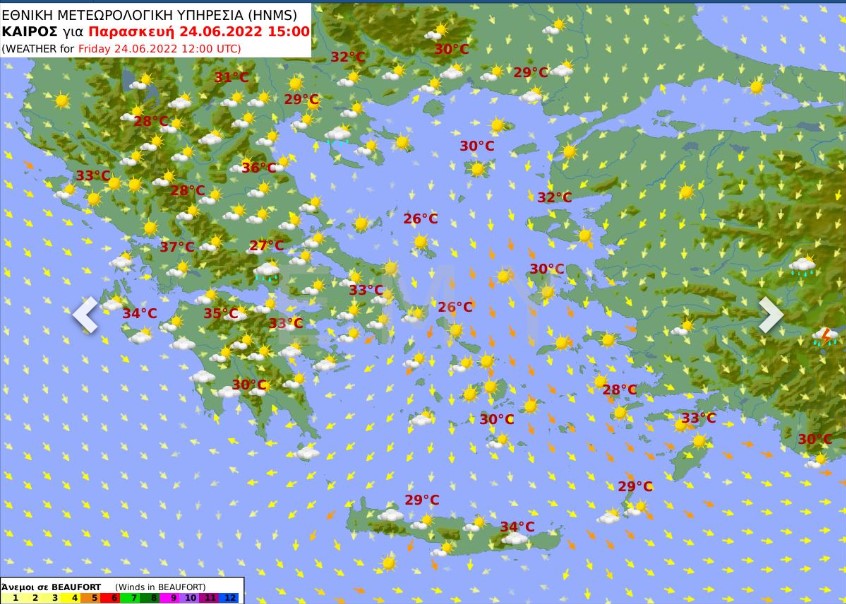 Χάρτης καιρού