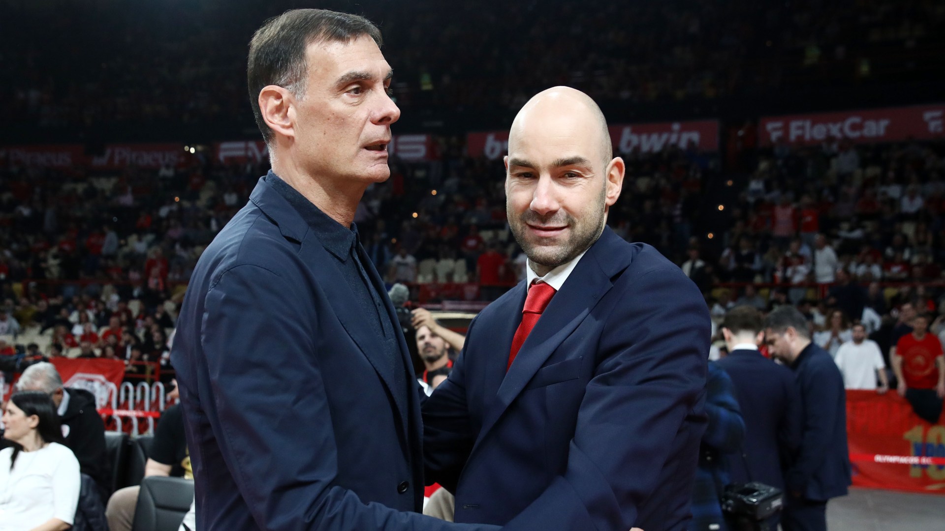Ο Μπαρτζώκας με τον Σπανούλη 