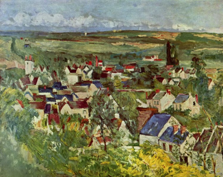 Vista de Auvers-sur-Oise - Paul Cézanne