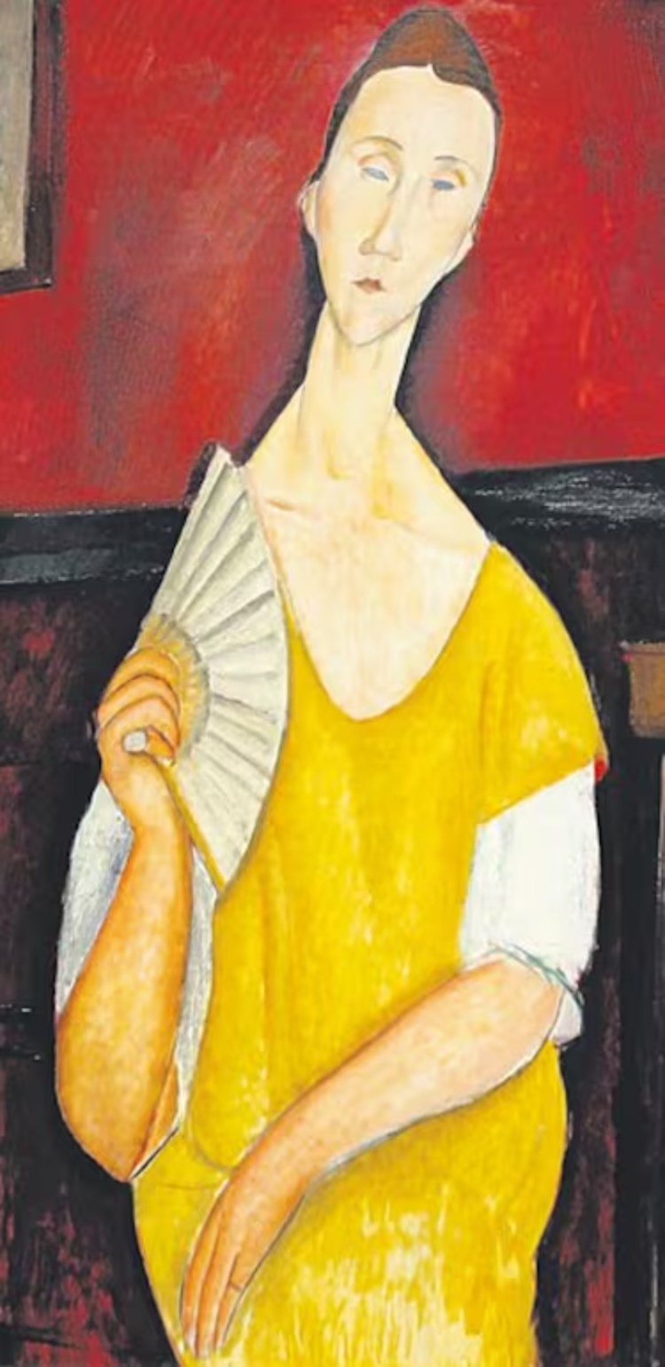 La mujer del abanico - Modigliani