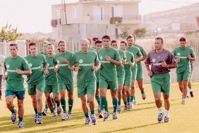 Η πρώτη ομάδα του Ακράτητου, κατά τη διάρκεια της καλοκαιρινής προετοιμασίας.