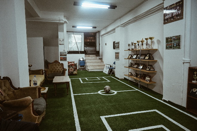 Τα γραφείο του ανεξάρτητου πρωταθλήματος της Αθήνας.