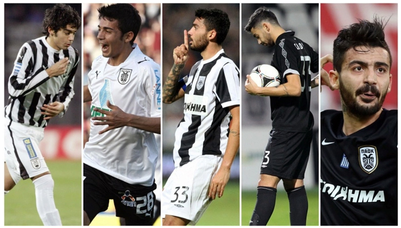 Ο Στέφανος Αθανασιάδης με τη φανέλα του ΠΑΟΚ